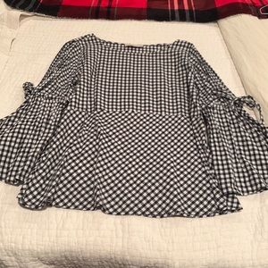 Loft cold shoulder blouse, size L
